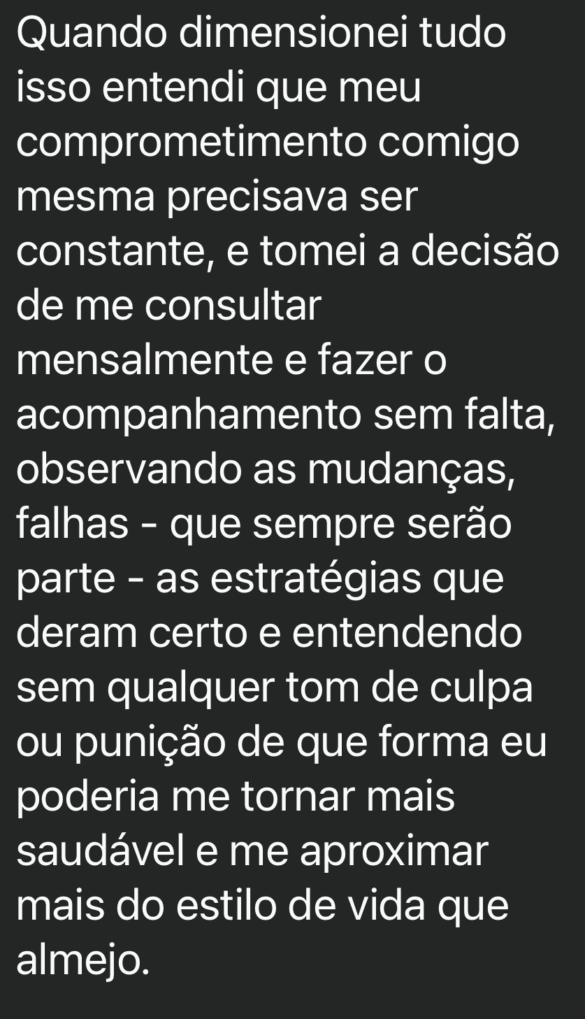 Print de WhatsApp: depoimento de Anna J. S. sobre emagrecimento, parte 2